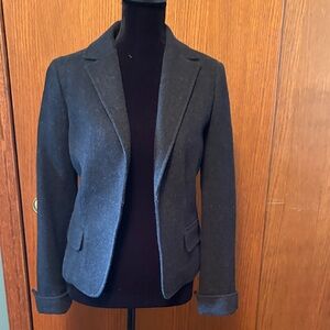 J crew dark grey wool blazer size 6